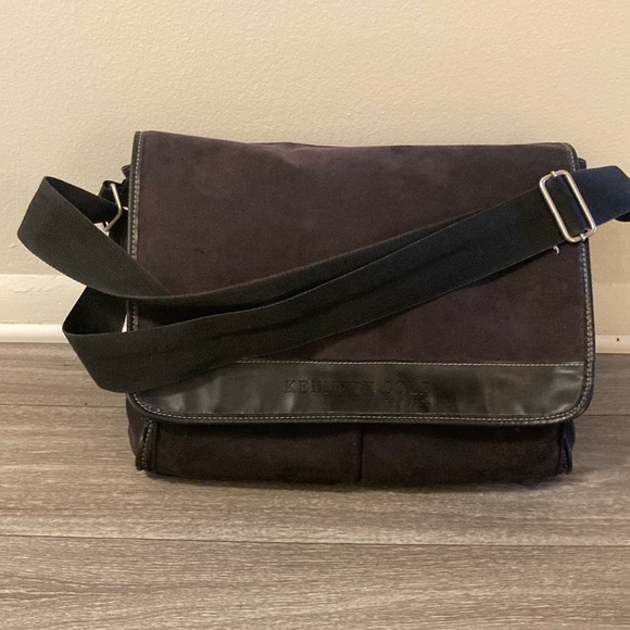 KENNETH COLE REACTION black Messenger 💼 bag - Picture 1 of 11